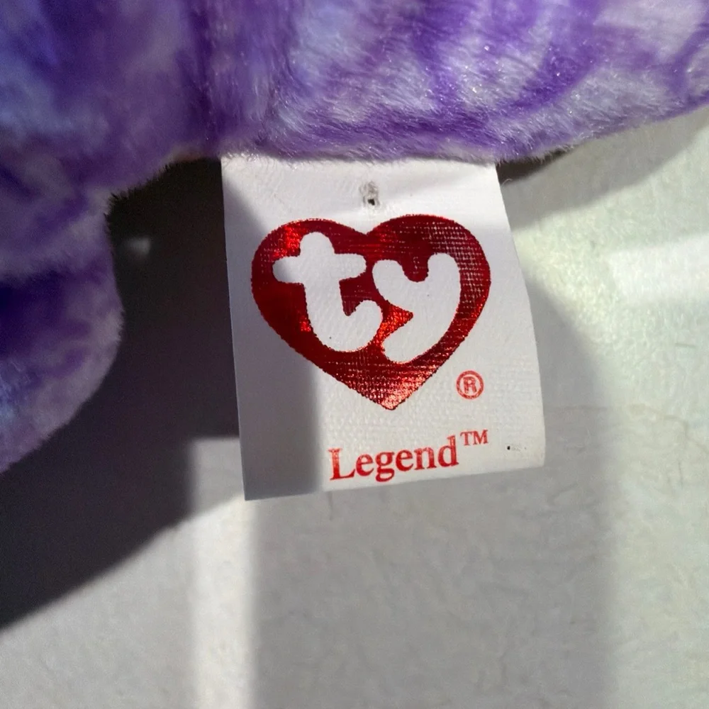 Ty Purple and Brown Plush Dragon Small Pet Toy